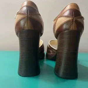 Miu Miu | Shoes | Miu Miu Fw 996 Brown Leather Patchwork